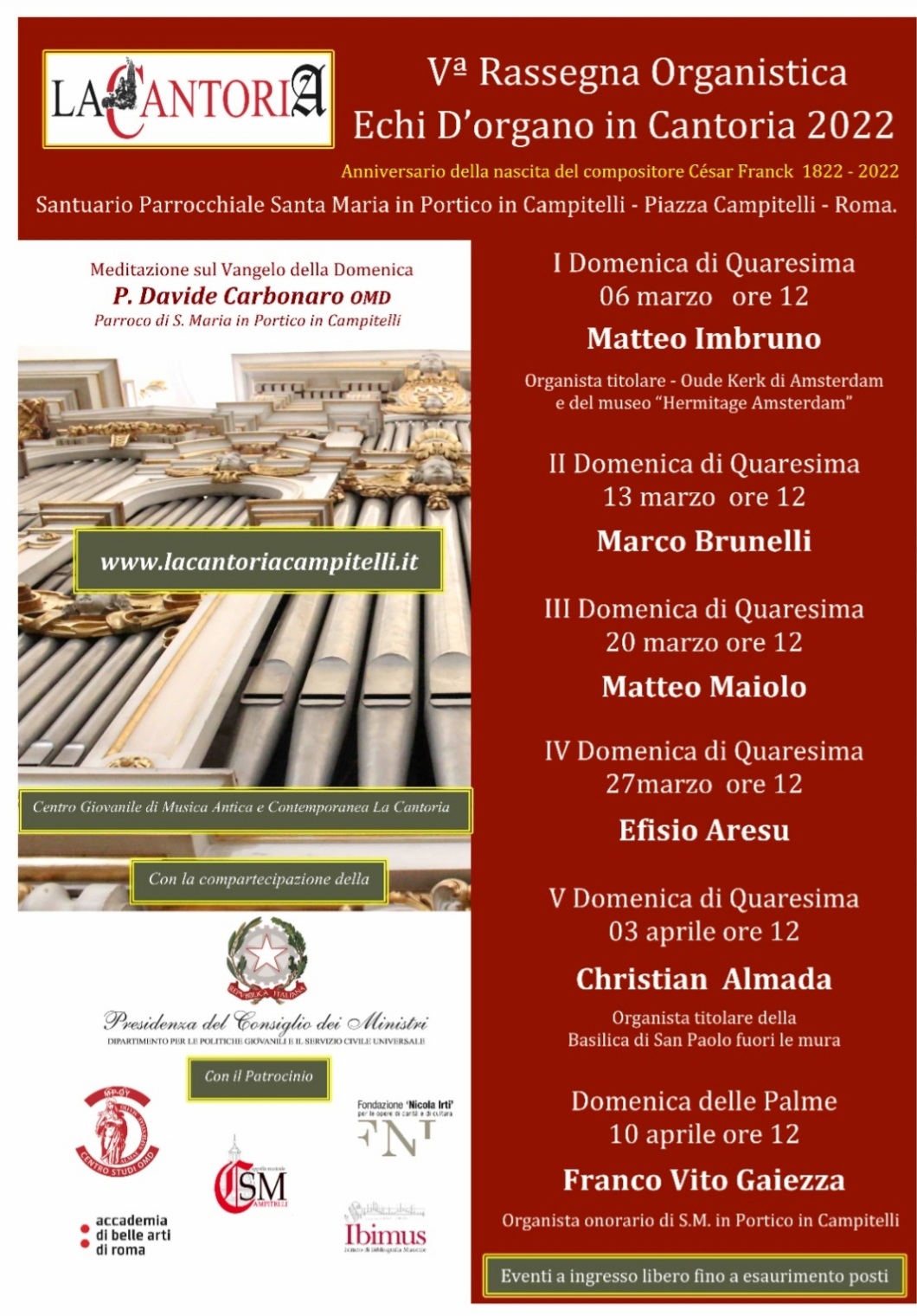 Echi d'Organo in Cantoria 2022