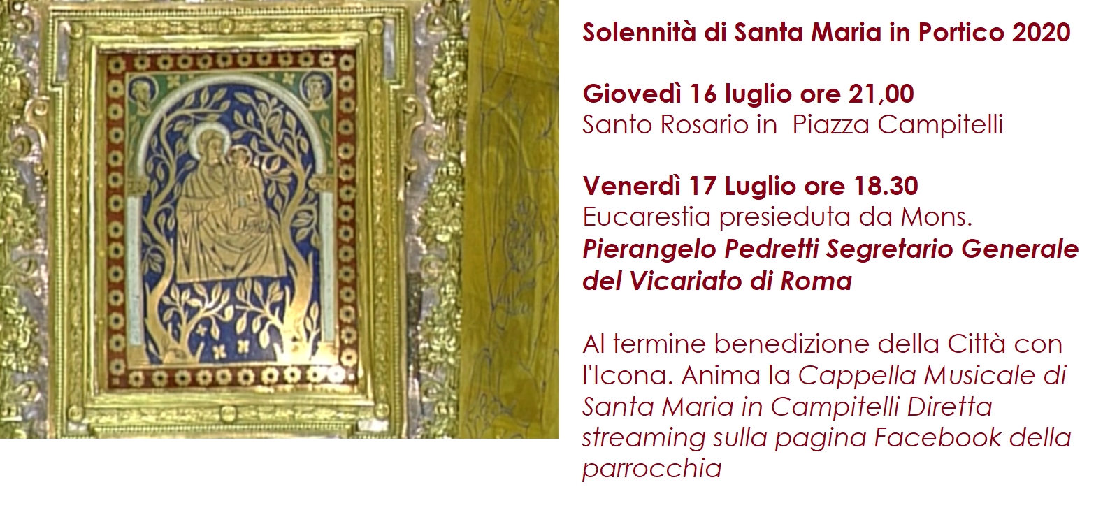 Solennità di San Giovanni Leonardi 2020