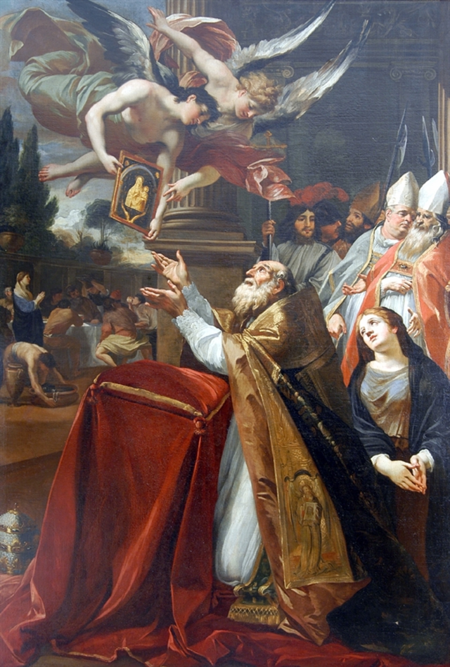 San Giovanni I e la benedizione sulla Città con l’icona di Santa Maria in Portico